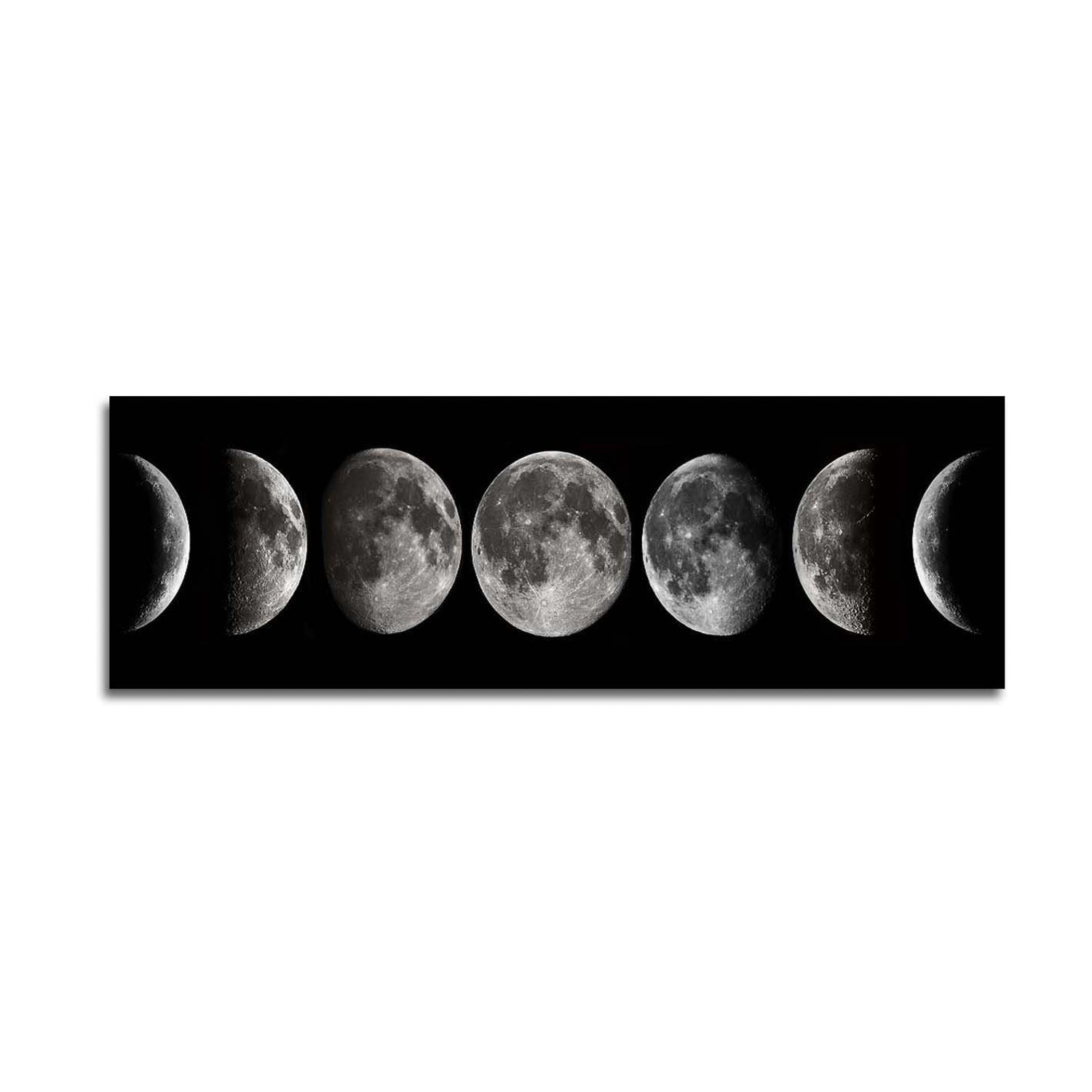 Impressionante pintura decorativa em tela, 50 x 120 cm | 100% tela, moldura de madeira com 3 cm de espessura | Perfeito para amantes de decoração e arte, obra de arte anônima exclusiva