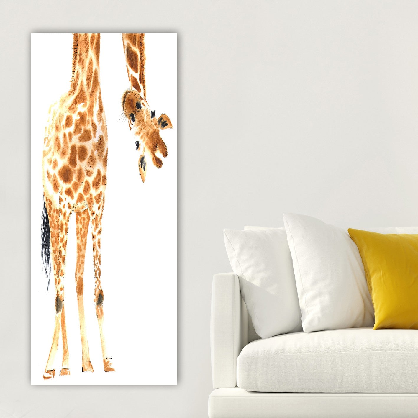 Impressionante pintura decorativa em tela, 50 x 120 cm | 100% tela, 100% moldura de madeira (3 cm de espessura) | Perfeito para amantes de decoração e arte