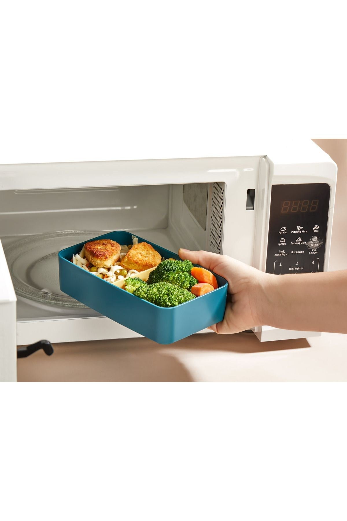 Lancheira de Plástico – 18,5 x 11 x 5 cm – Azul e Amarelo