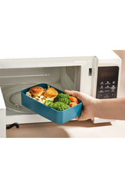 Lancheira de Plástico – 18,5 x 11 x 5 cm – Azul e Amarelo