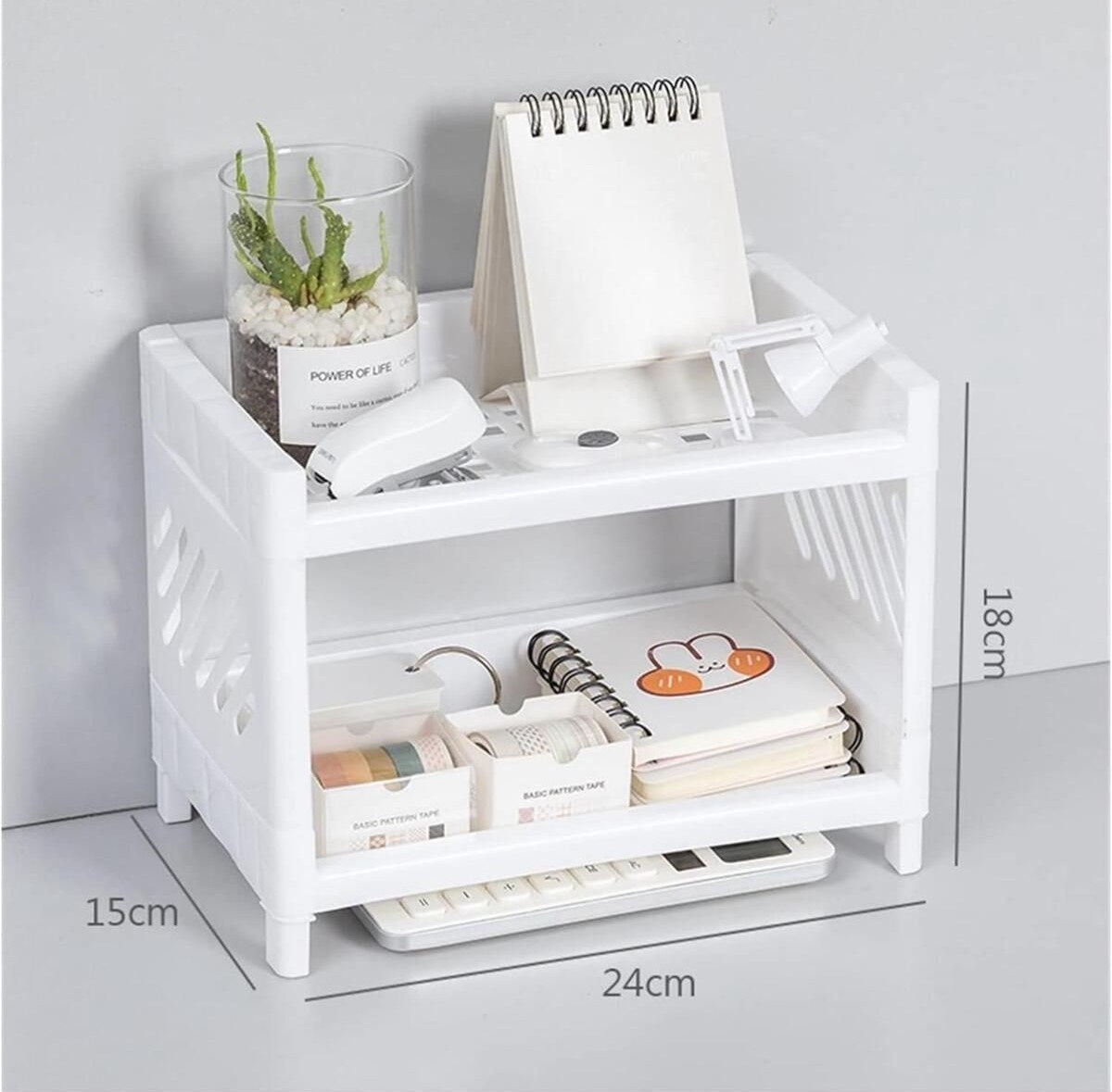Organizador de Cozinha – 14 x 24 x 20 cm – Branco – Plástico