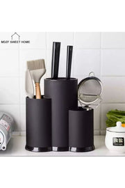 Organizador de cozinha – 22 x 12 x 22 cm – Preto – Plástico