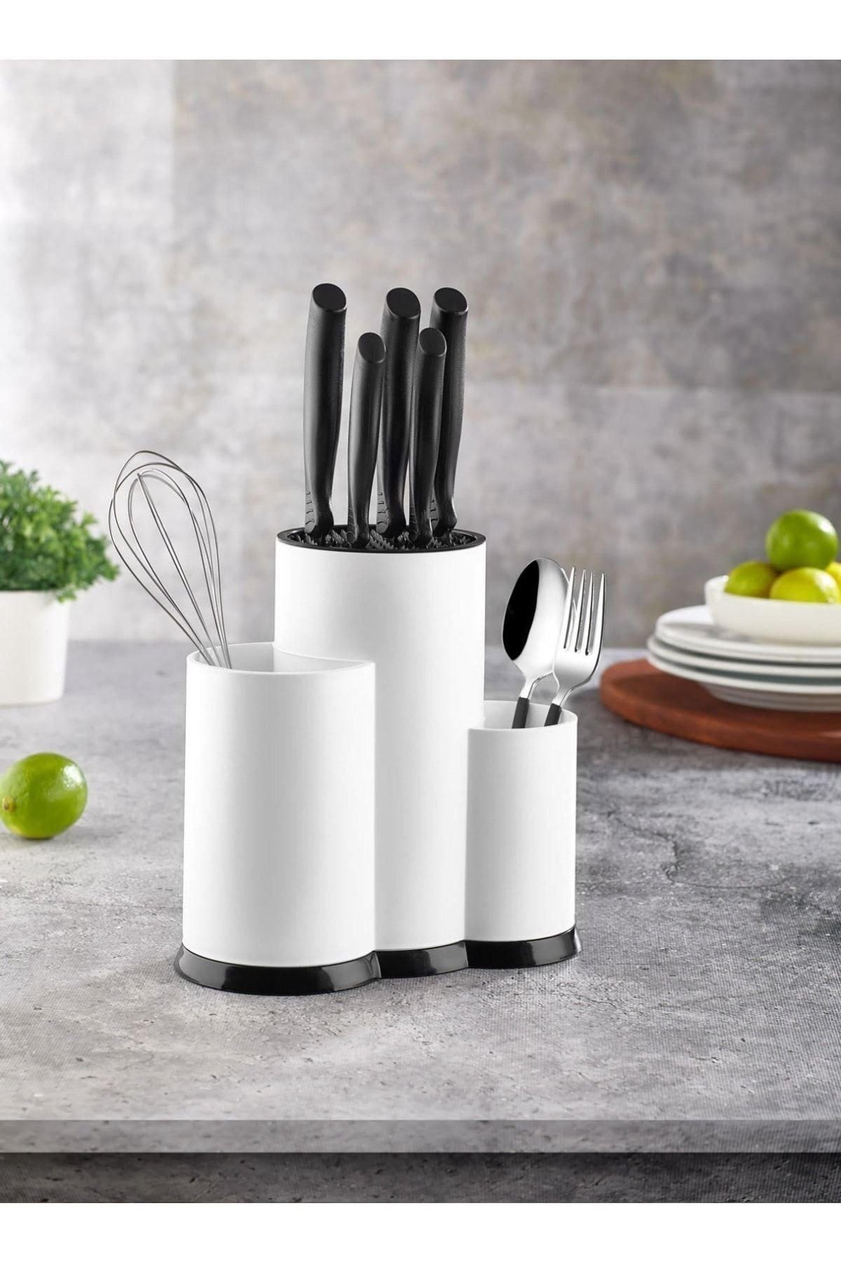 Organizador de cozinha – 22 x 12 x 22 cm – Branco – Plástico