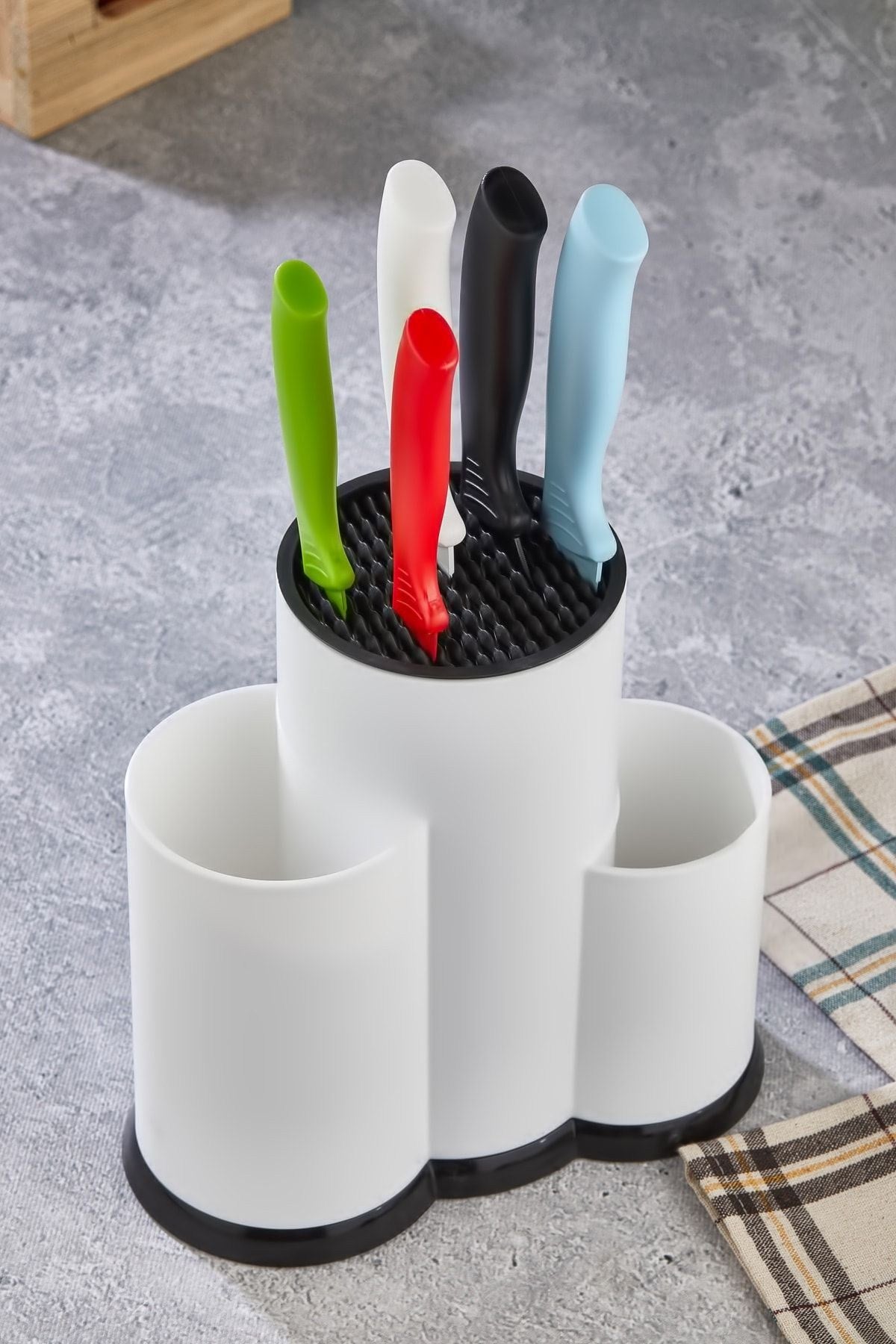 Organizador de cozinha – 22 x 12 x 22 cm – Branco – Plástico