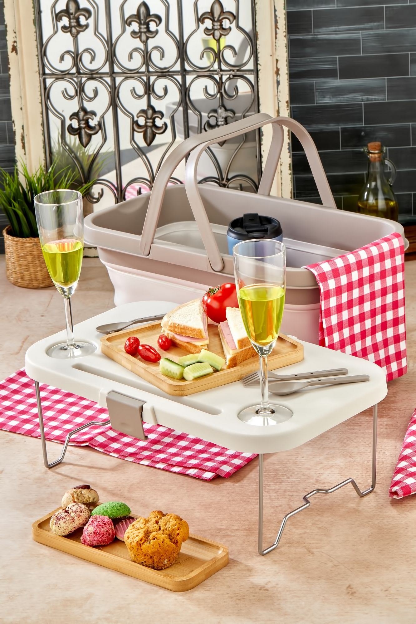 Organizador de Cozinha – 48 x 30 x 10 – Creme – Plástico