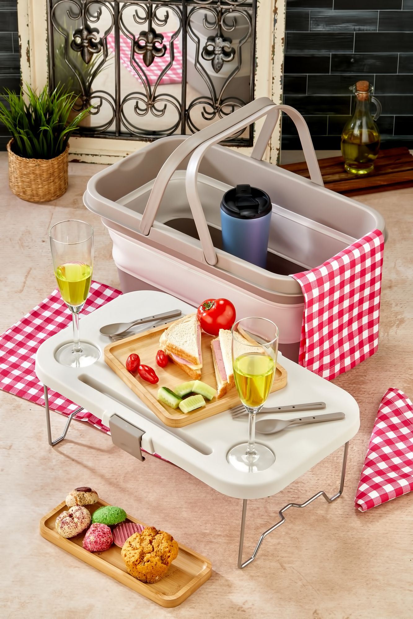 Organizador de Cozinha – 48 x 30 x 10 – Creme – Plástico