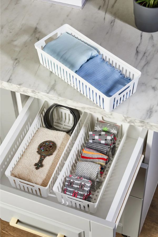 Organizador de Cozinha – 34,5 x 15 x 9 cm – Branco – Plástico