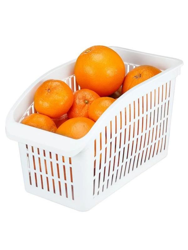 Conjunto de Organizadores de Geladeira – 27 x 17 x 13 – Branco – Plástico