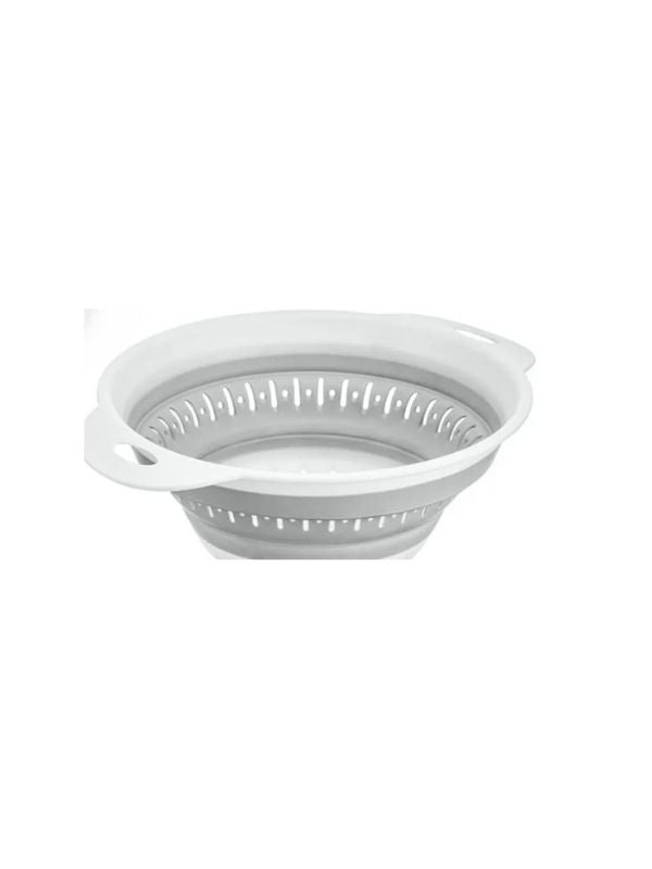 Organizador de Cozinha – 4 Peças – Branco e Cinza – Plástico