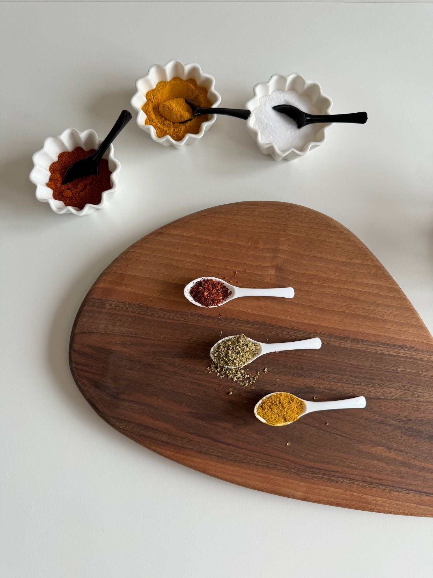 Conjunto de Colheres – 12 Peças – Branco – Plástico