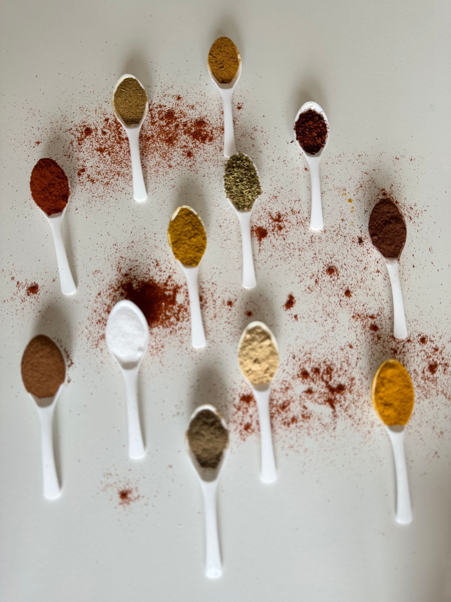 Conjunto de Colheres – 12 Peças – Branco – Plástico