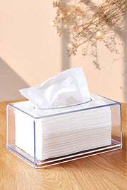 Porta-guardanapos – 21 x 12 x 9 cm – Transparente – Plástico