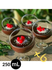 Conjunto de Colheres para Sorvete – 12,5 x 7 x 8 cm – Transparente – Vidro