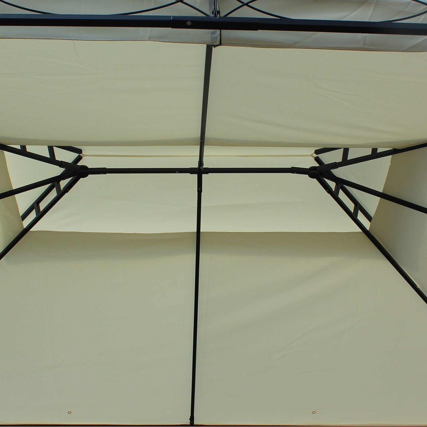 Pérgola de Jardim 300x400x280 cm Cor Creme Branco