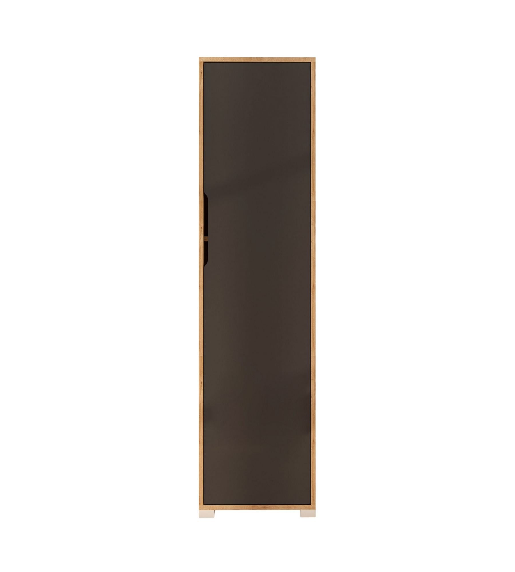 Guarda-Roupa – 47 cm – Carvalho Safira e Antracite – Aglomerado