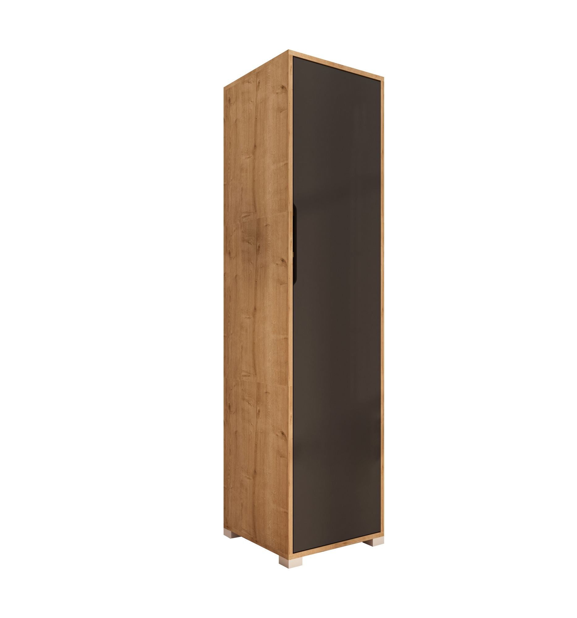 Guarda-Roupa – 47 cm – Carvalho Safira e Antracite – Aglomerado