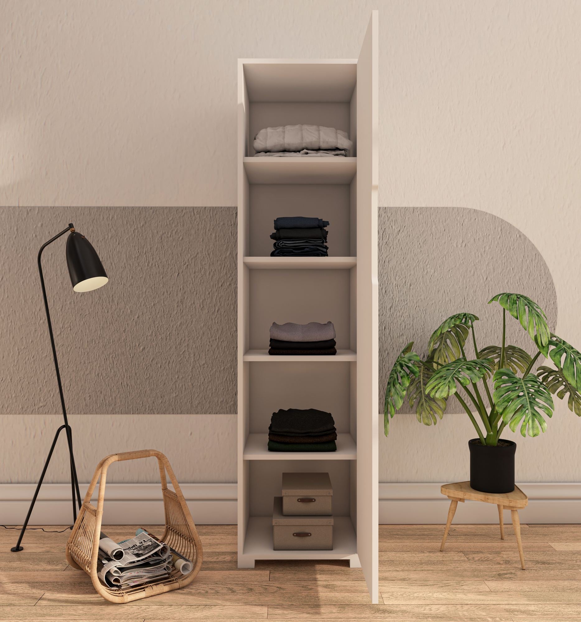 Guarda-roupa – 47 cm – Branco – Aglomerado