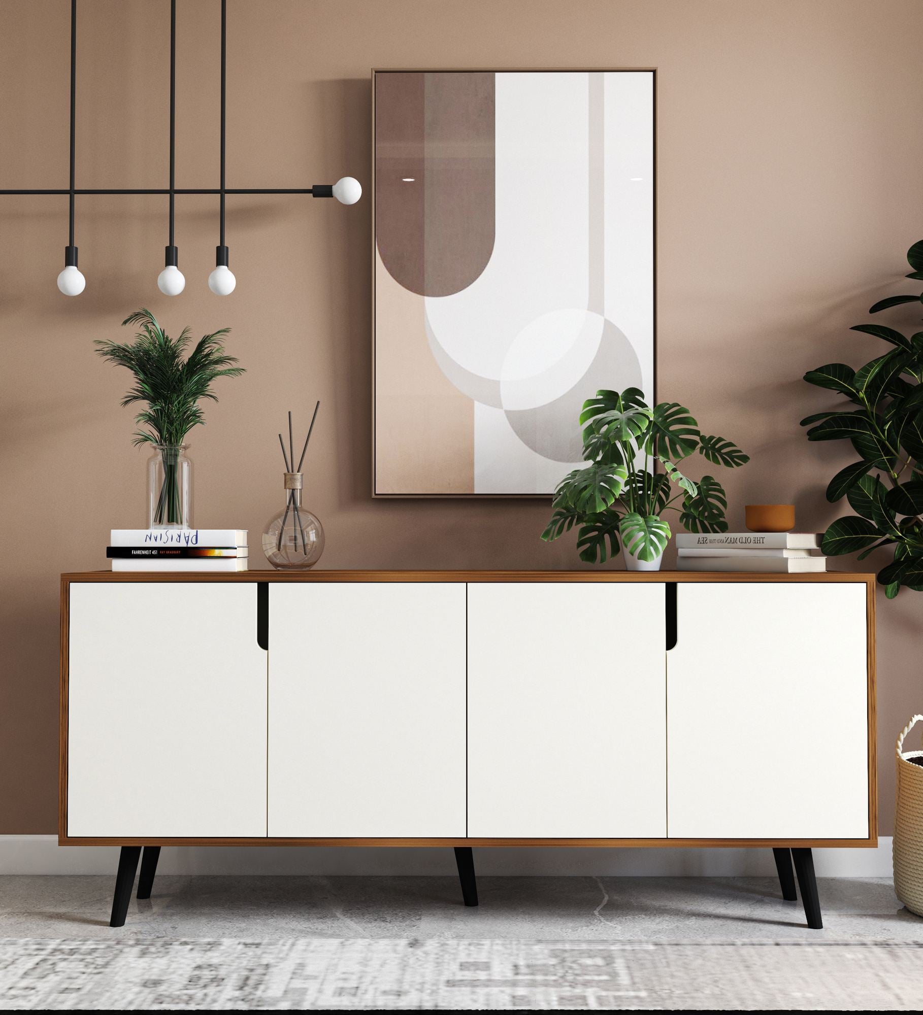 Aparador-Latina Modern 180-Nogueira
Branco