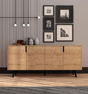 Aparador – 180 cm x 80 cm x 45 cm – Carvalho Safira – Aglomerado