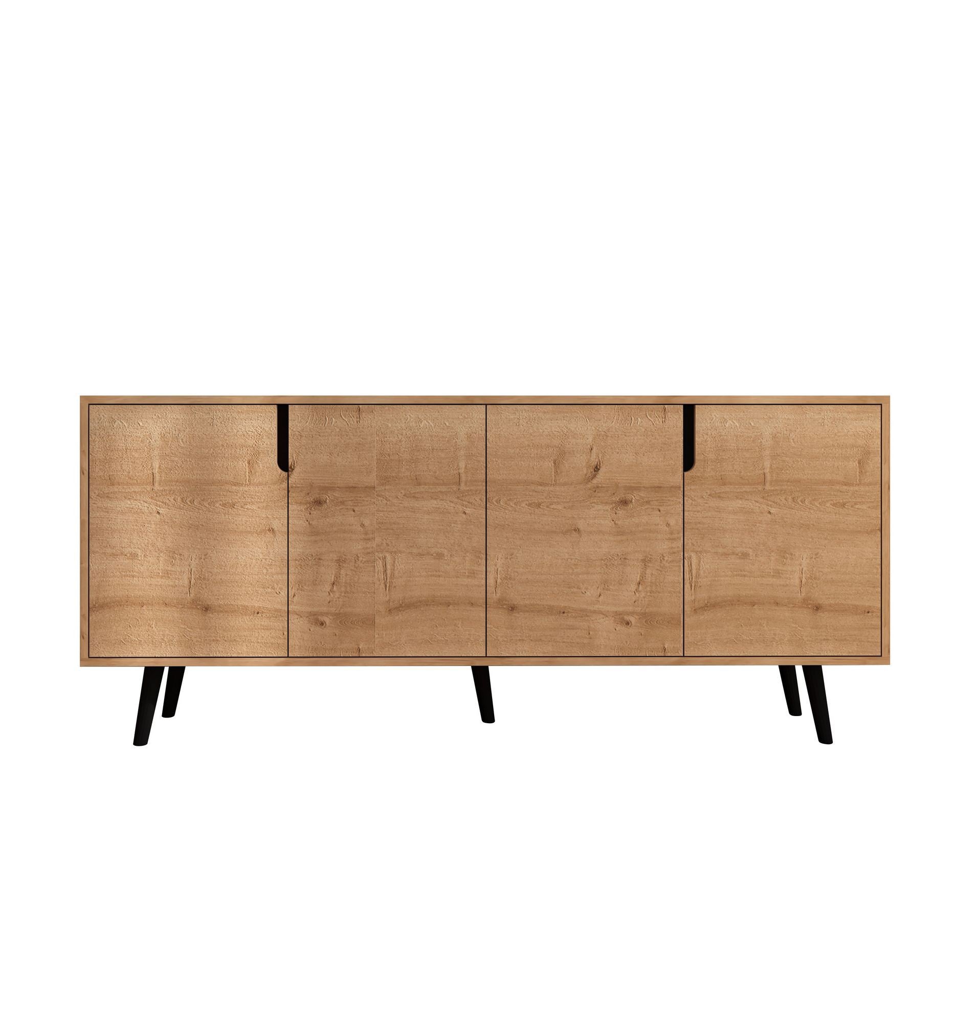 Aparador – 180 cm x 80 cm x 45 cm – Carvalho Safira – Aglomerado