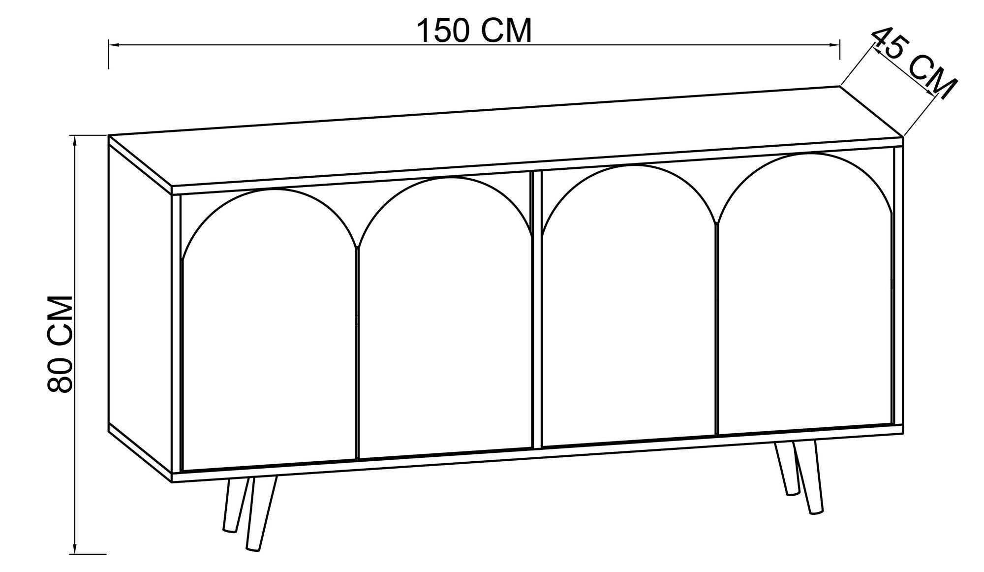 Aparador-Venezia 150-Branco