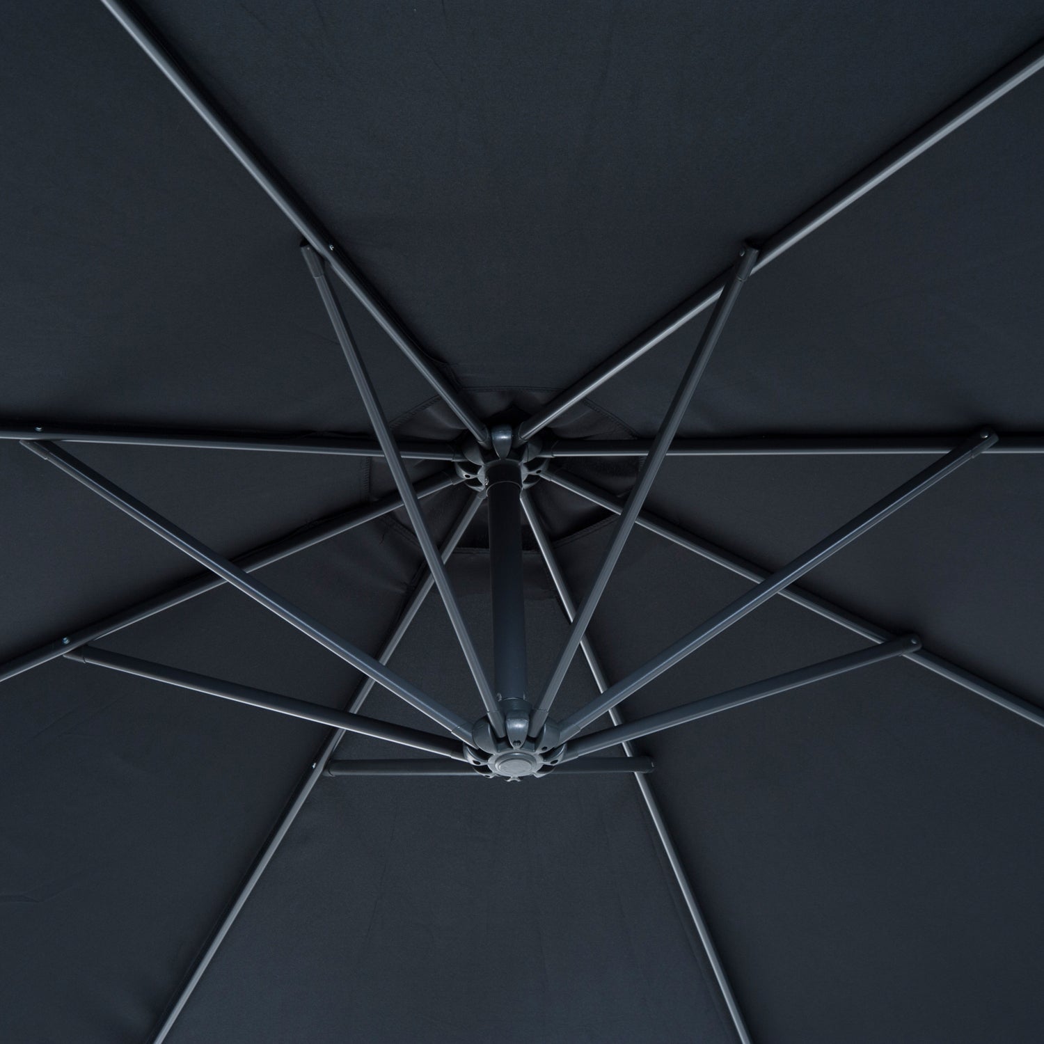 Chapéu de Sol – Ø300x260cm – Preto – Metal e Poliéster