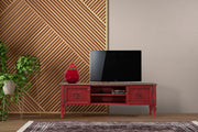 Móvel de TV – 150 cm x 40 cm x 50 cm – Vermelho – MDF
