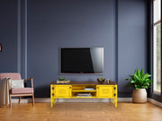 Móvel de TV – 150 cm x 40 cm x 50 cm – Amarelo – MDF