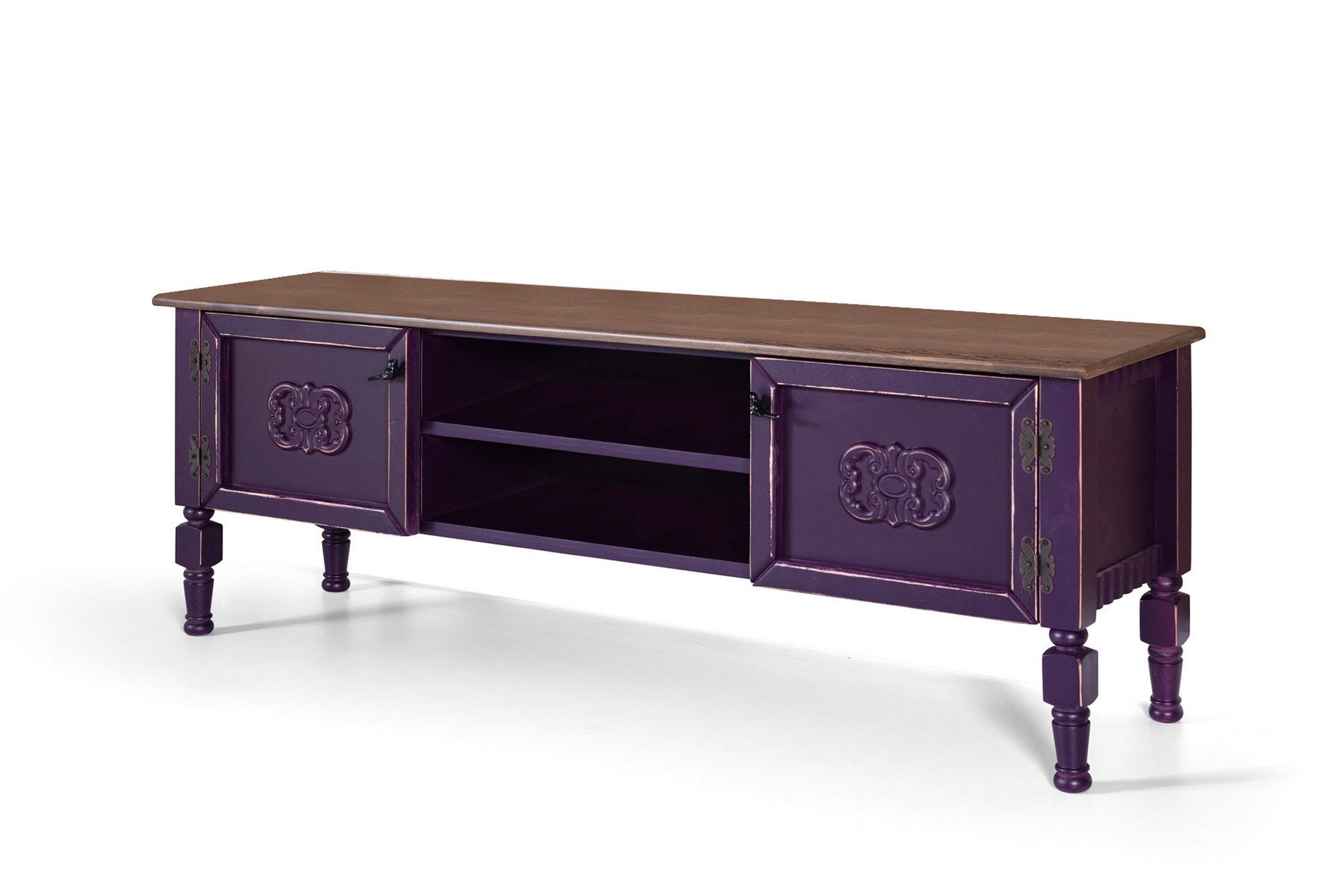 Móvel de TV - 150 cm x 40 cm x 50 cm - Roxo - MDF