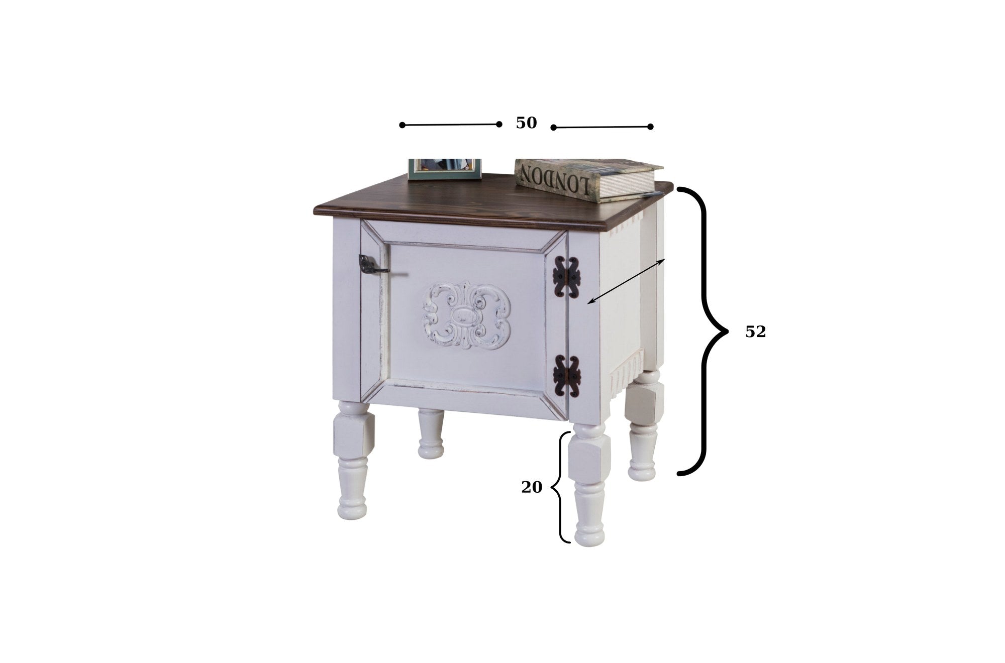 Mesa de cabeceira-Ada-Preto