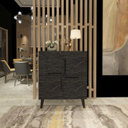 Aparador – 70 cm x 90 cm x 35 cm – Mármore Preto – Painel de partículas revestido em melamina