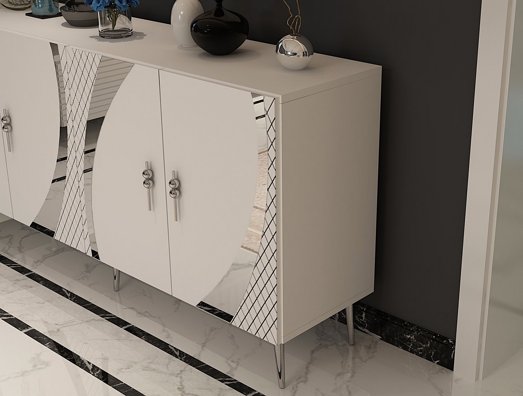 Aparador-Hook KB150-Branco
Prata