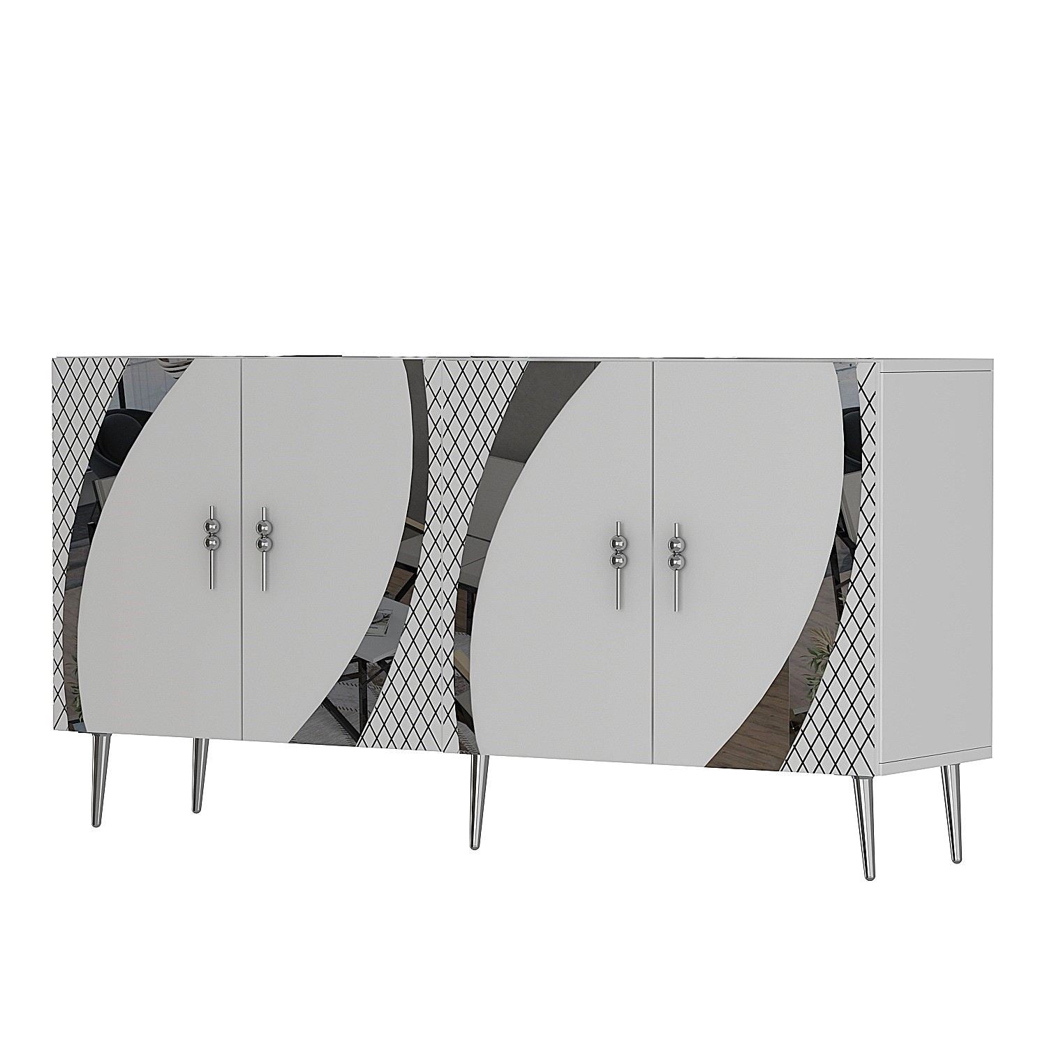 Aparador-Hook KB150-Branco
Prata