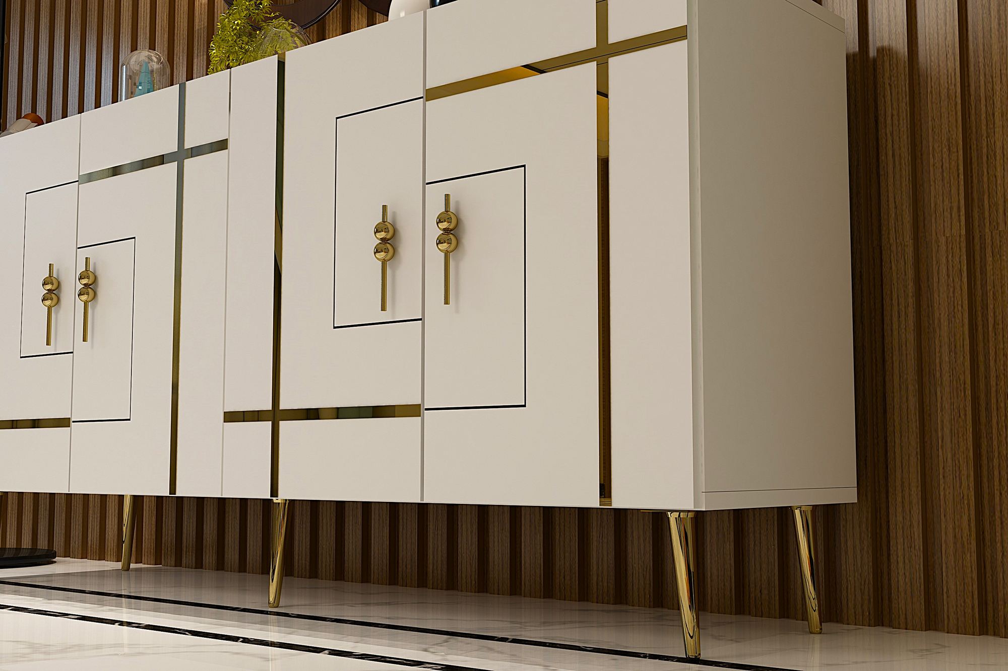 Aparador-Line KB150-Branco
Ouro