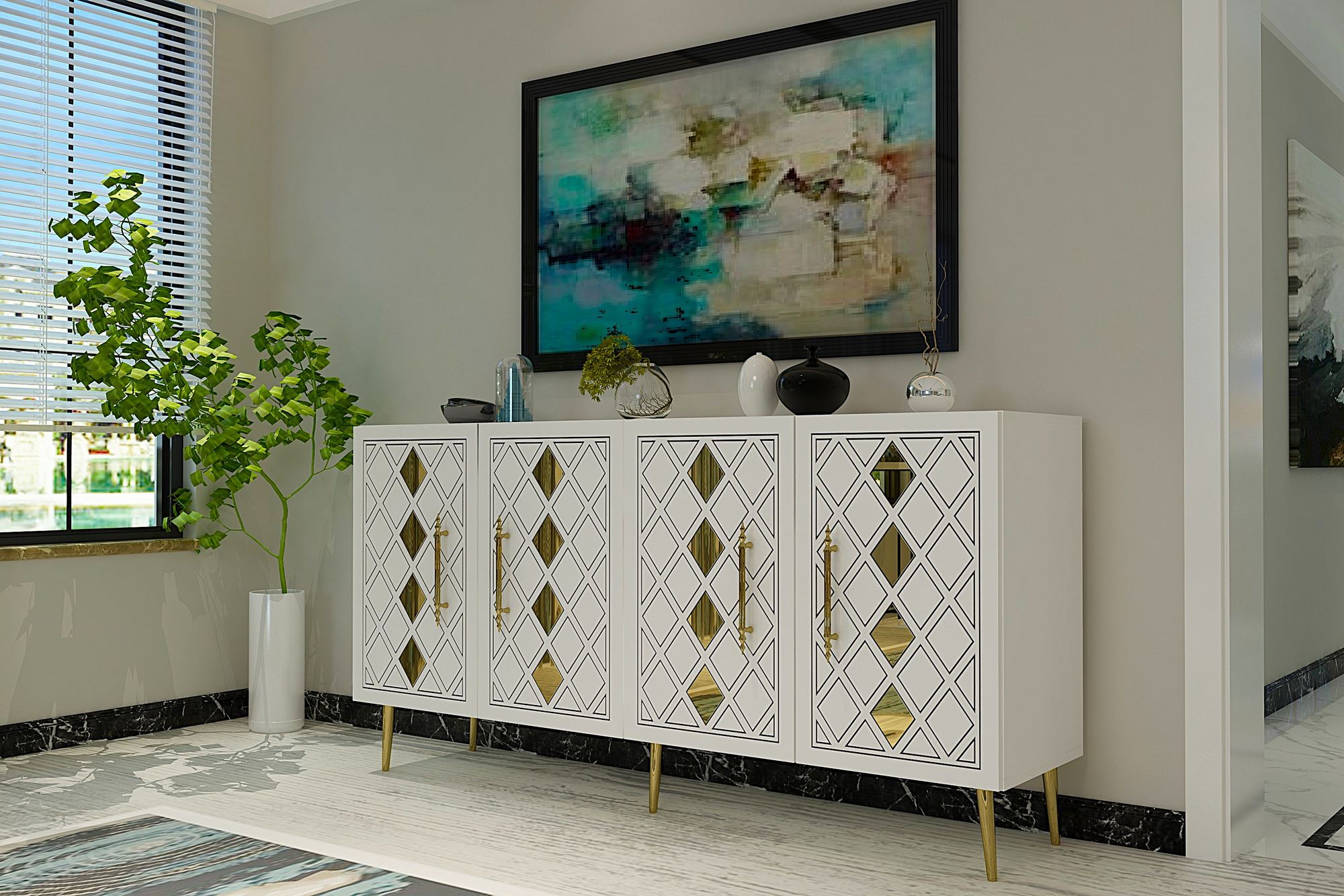 Aparador-Dome KB150-Branco
Ouro