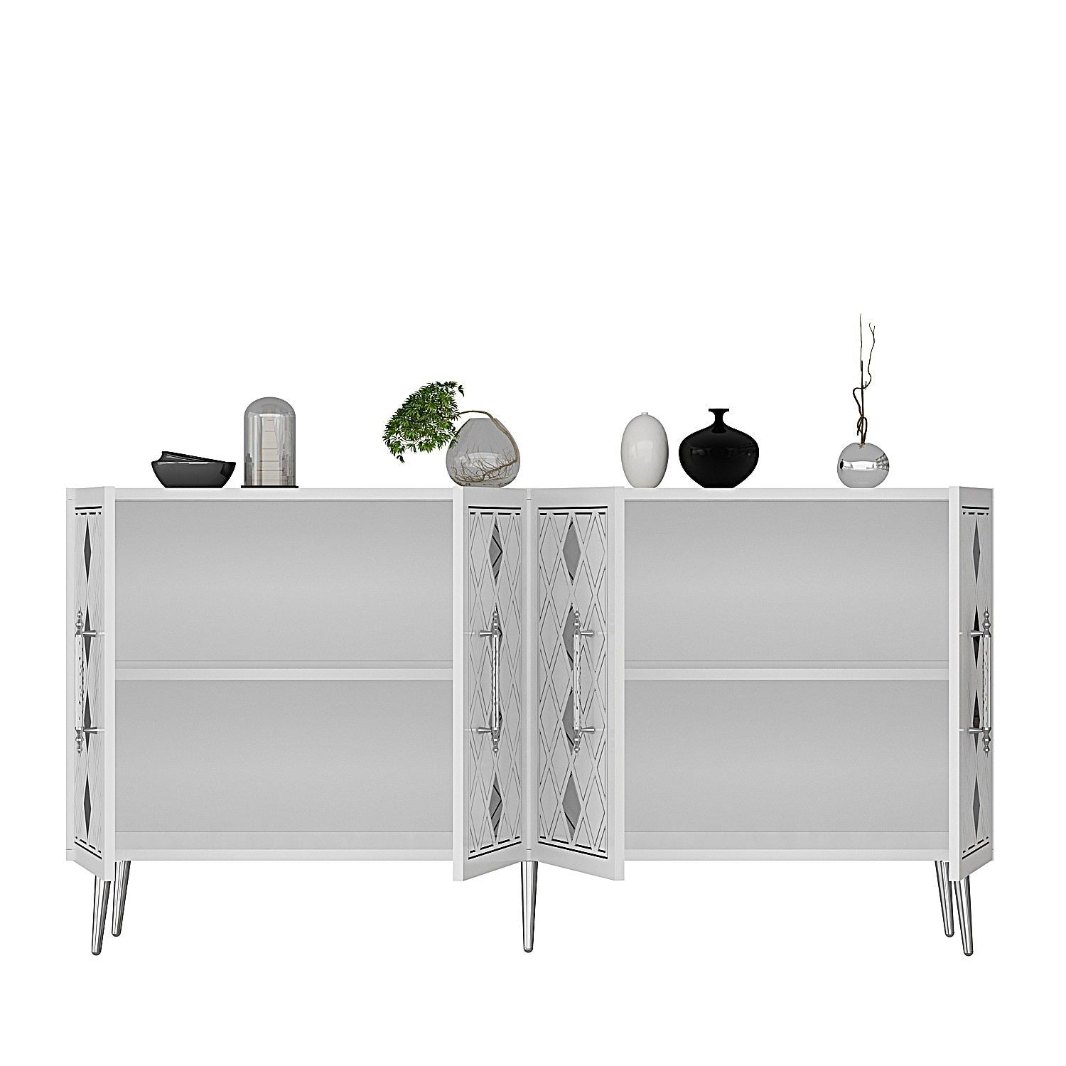 Aparador-Dome KB150-Branco
Prata