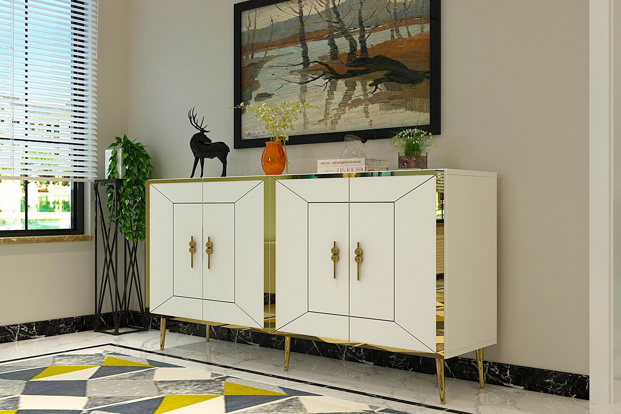 Aparador-Arno KB150-Branco
Ouro