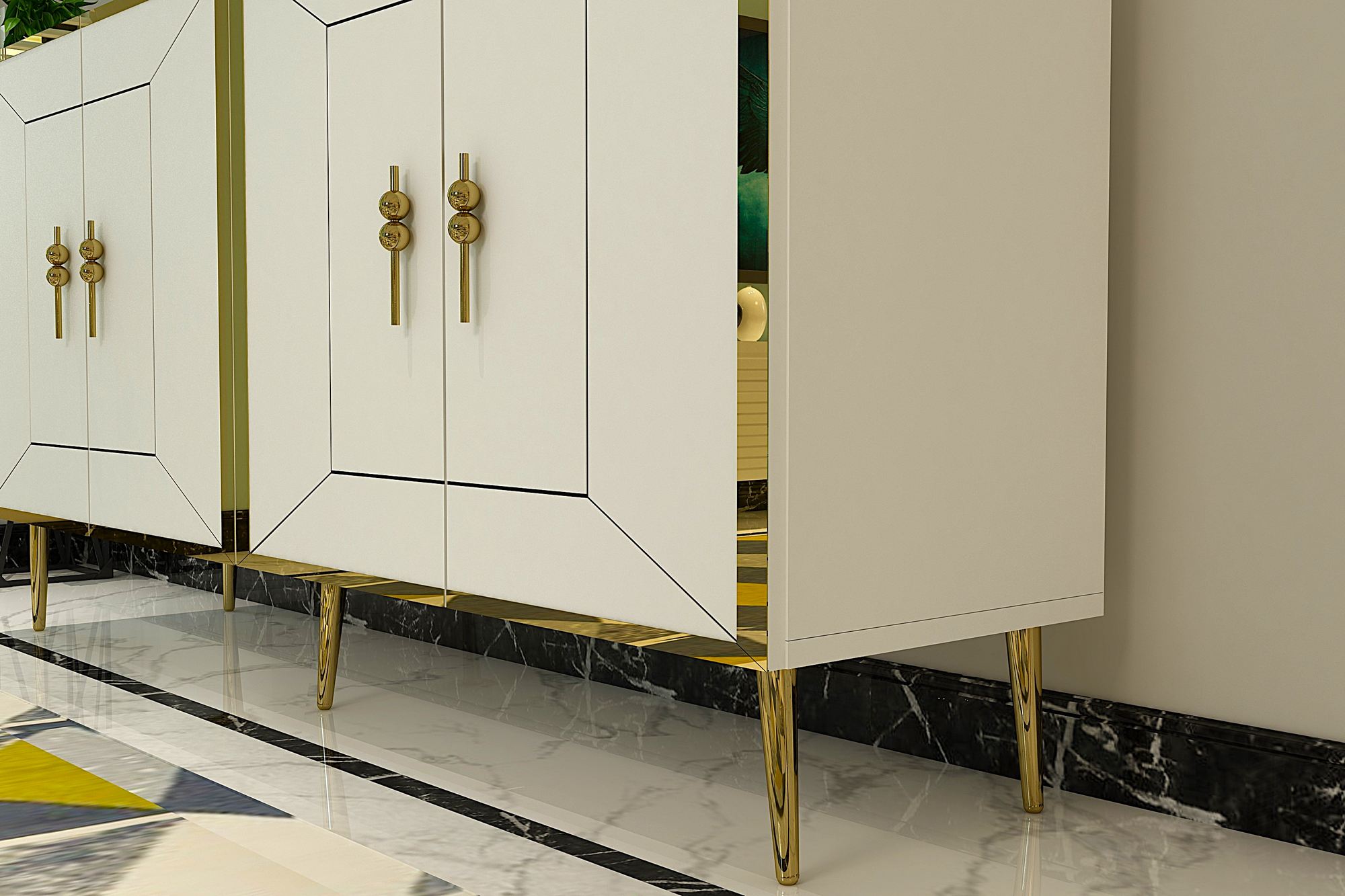 Aparador-Arno KB150-Branco
Ouro