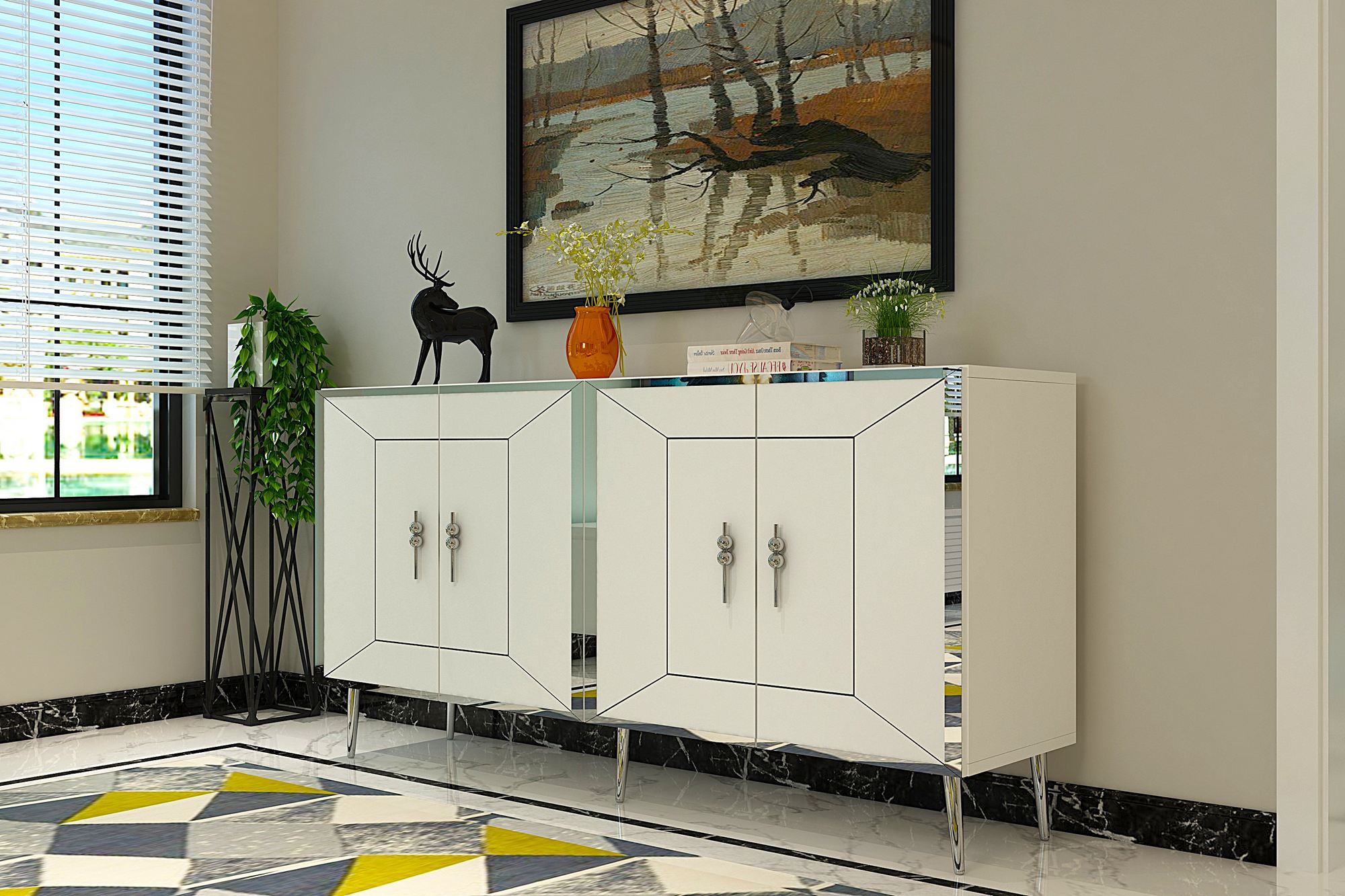 Aparador-Arno KB150-Branco
Prata