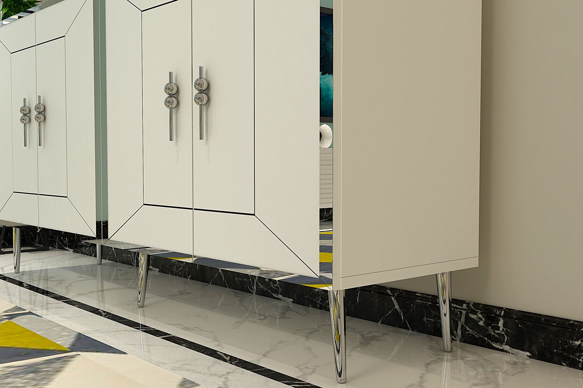 Aparador-Arno KB150-Branco
Prata