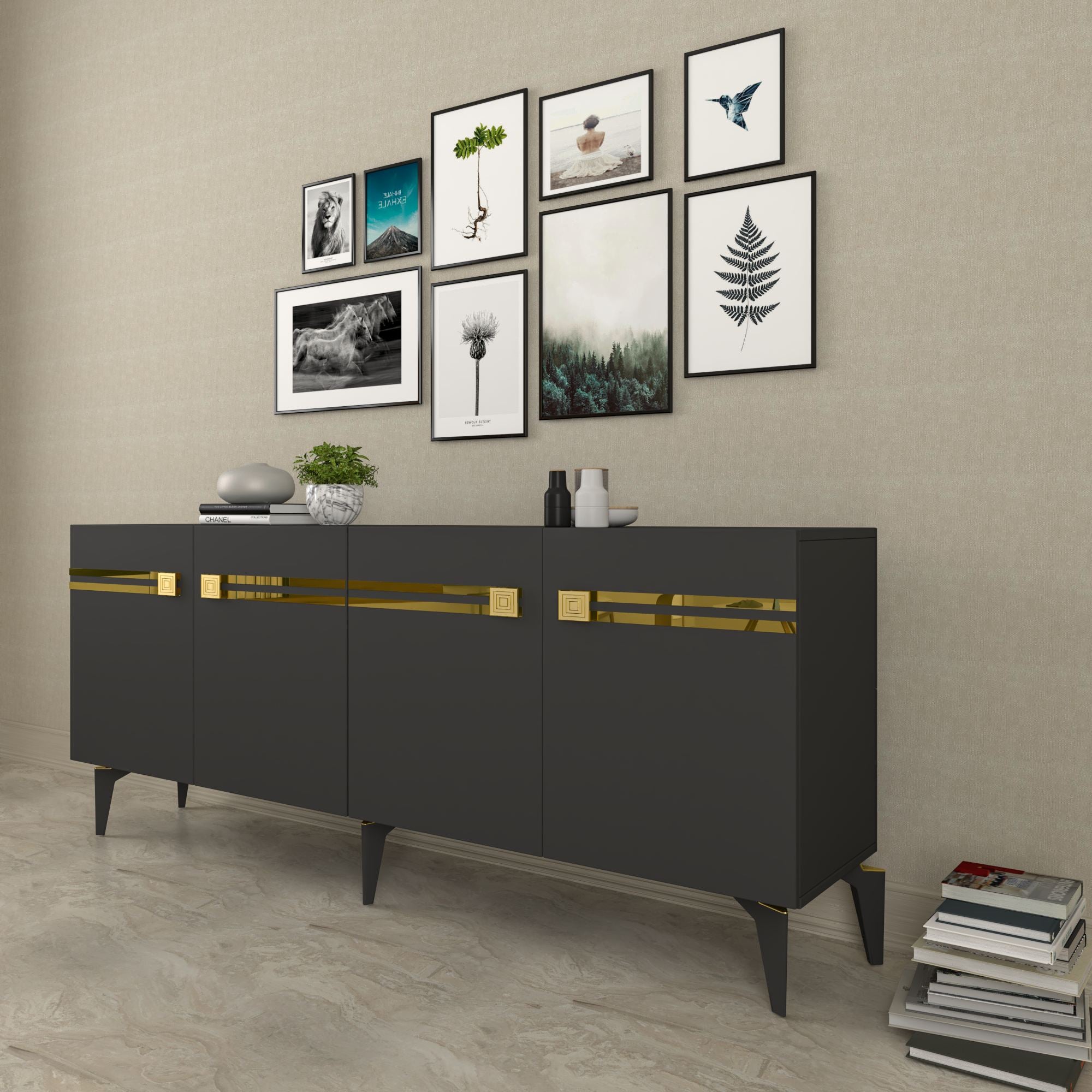 Aparador-Hayat KB150-Antracite
Ouro