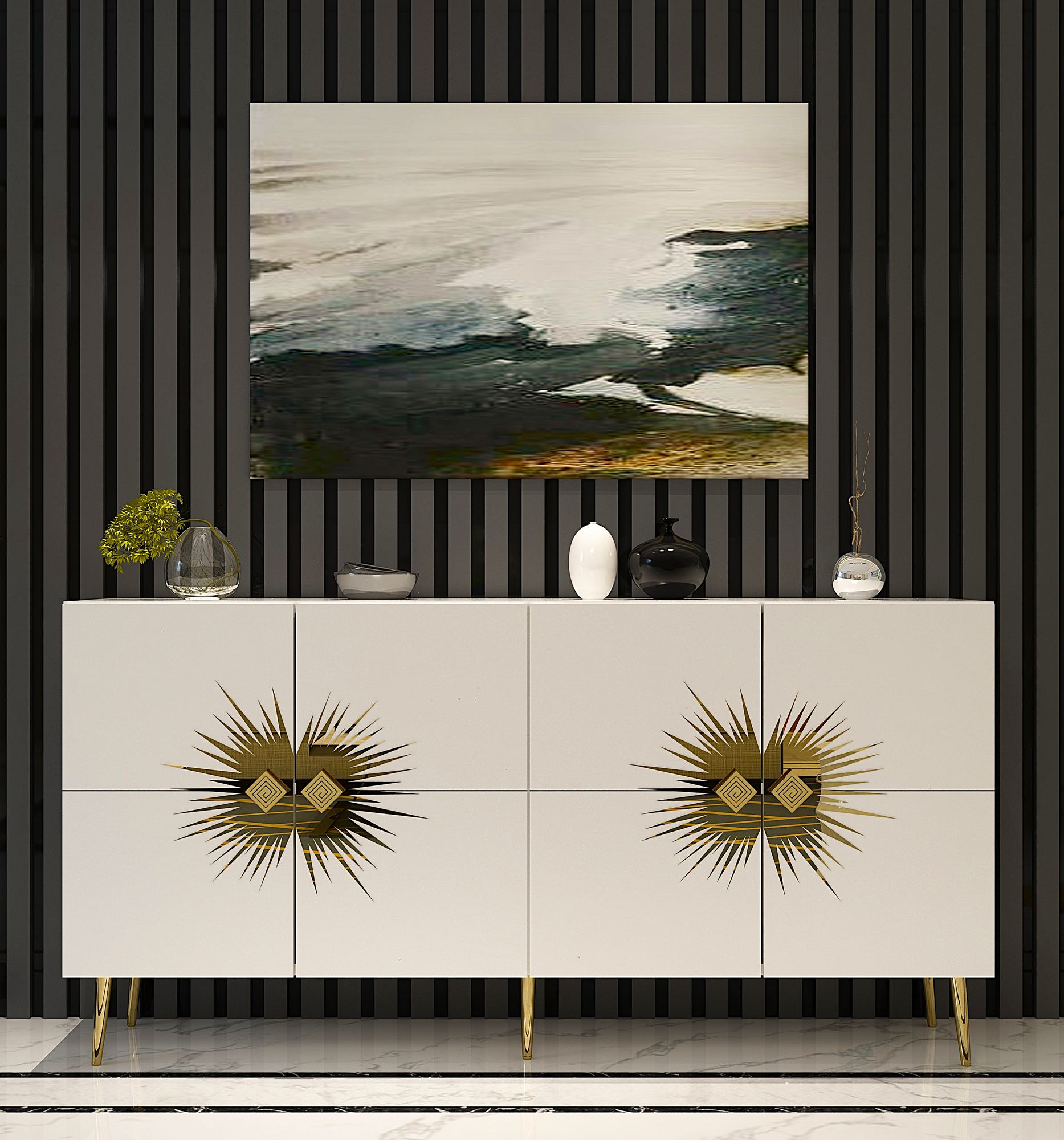 Aparador-Nida KB150-Branco
Ouro
