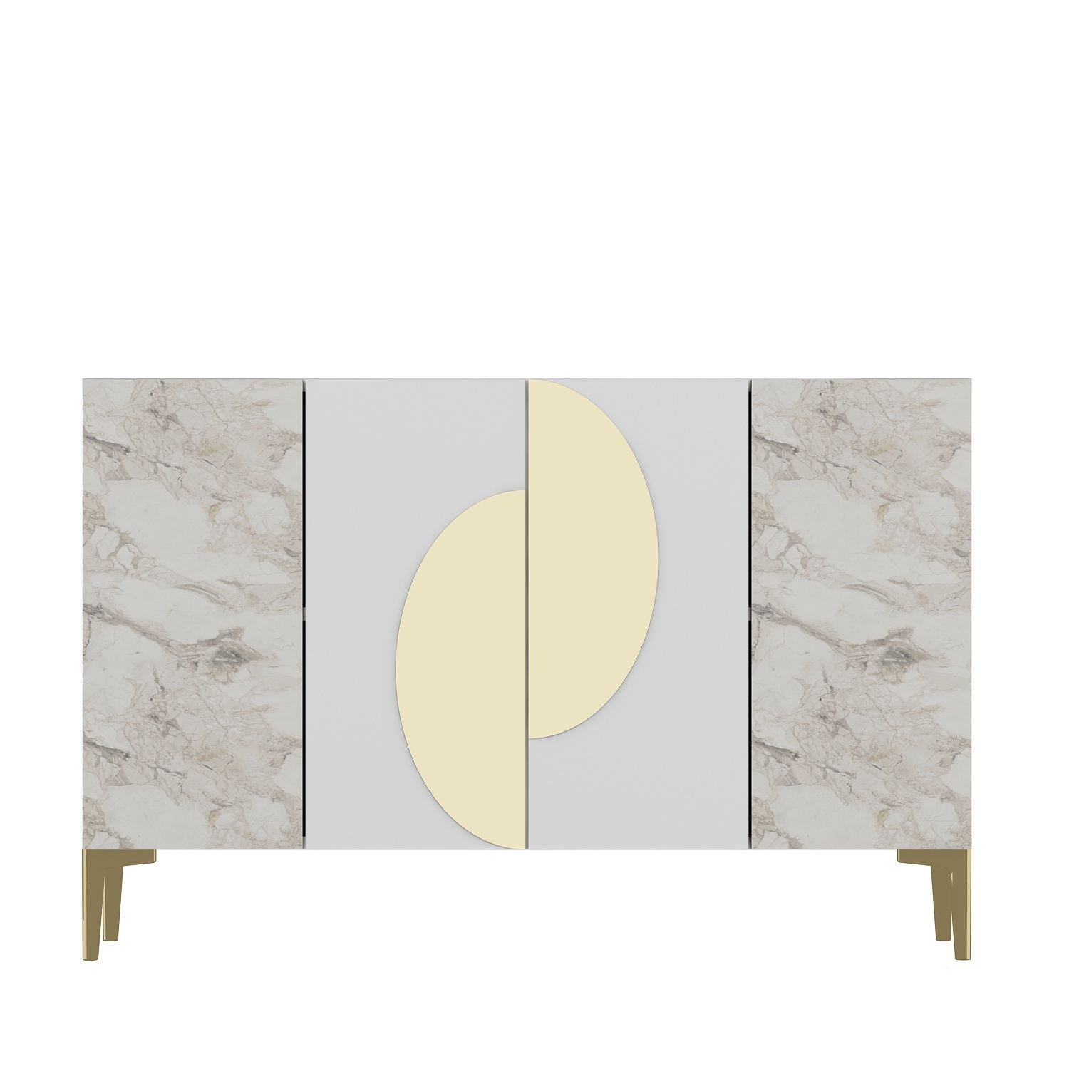 Aparador-Afra KM120-Branco
Mármore de Éfeso
Dourado