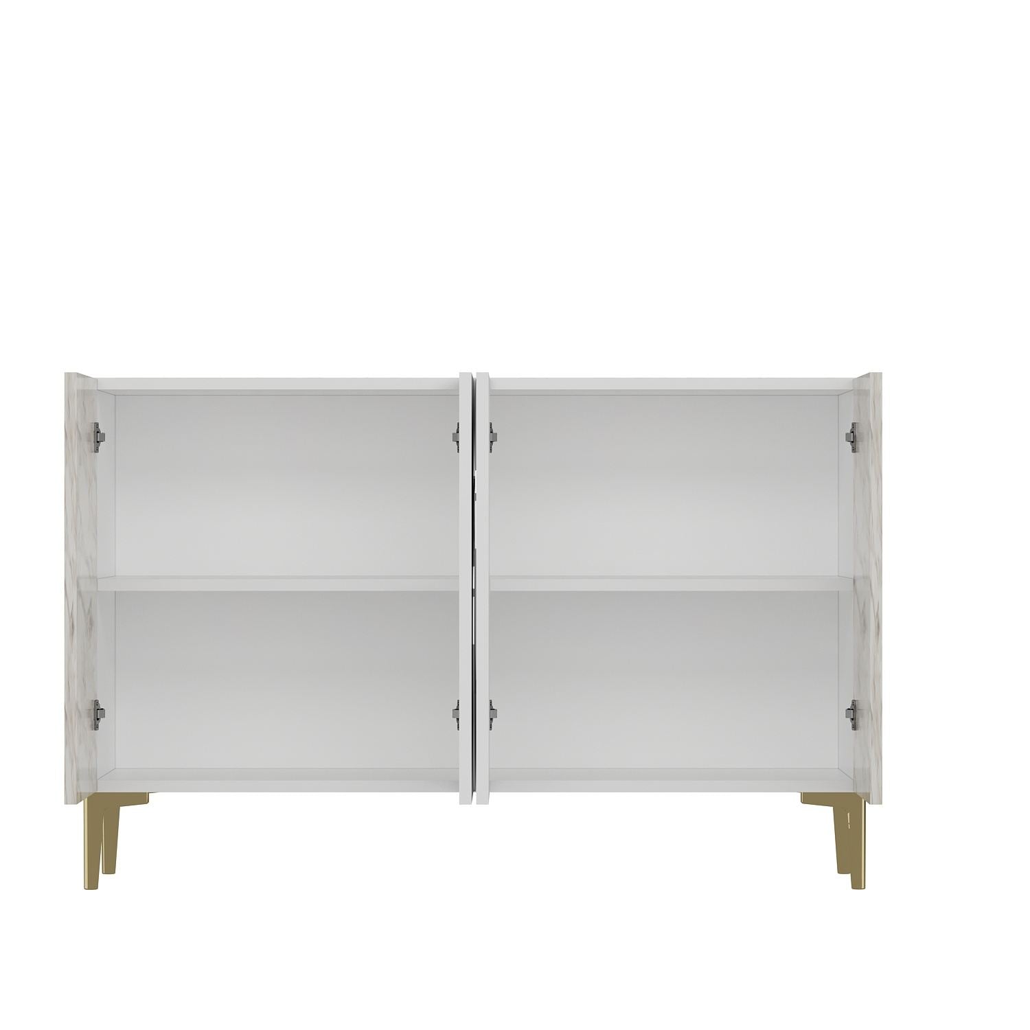 Aparador-Afra KM120-Branco
Mármore de Éfeso
Dourado