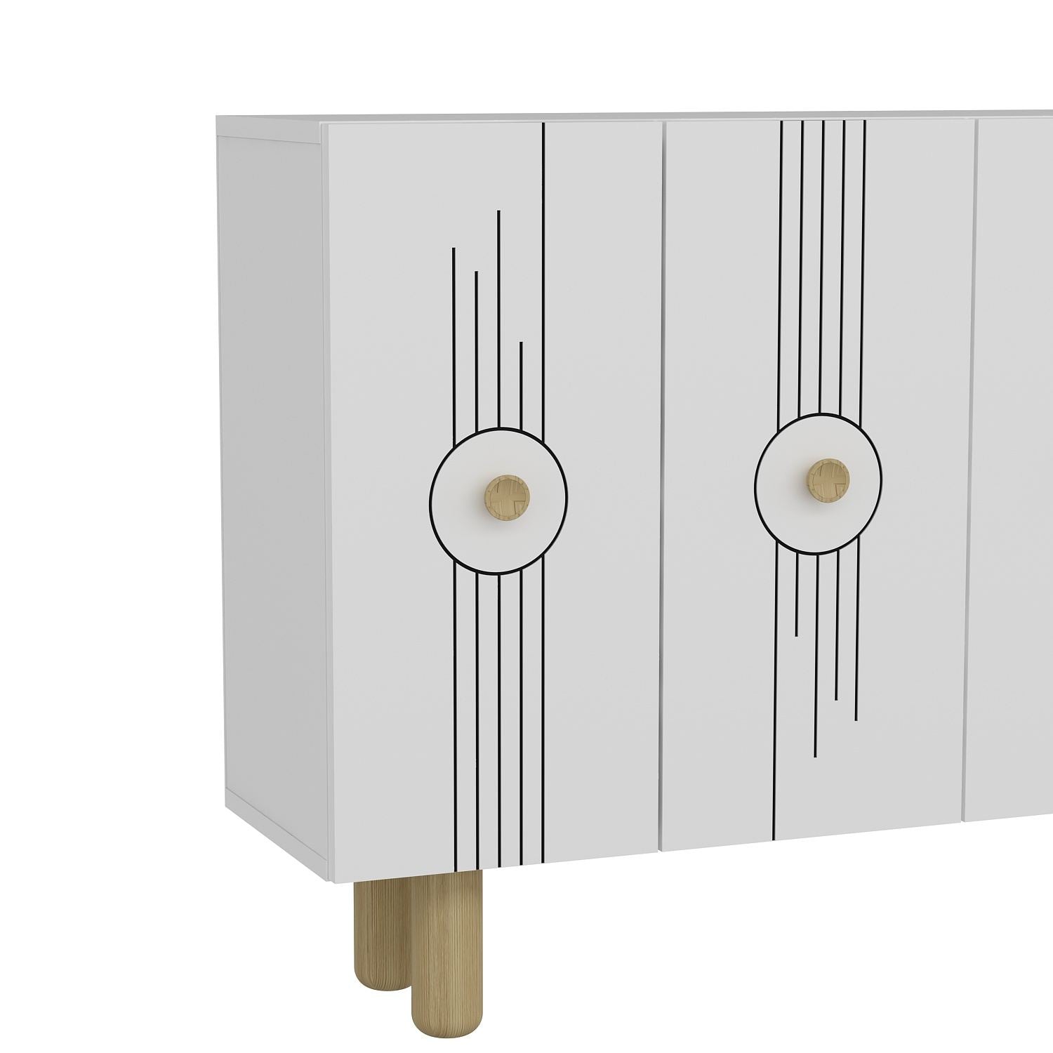Aparador-Fraud Bohem KM120-Branco