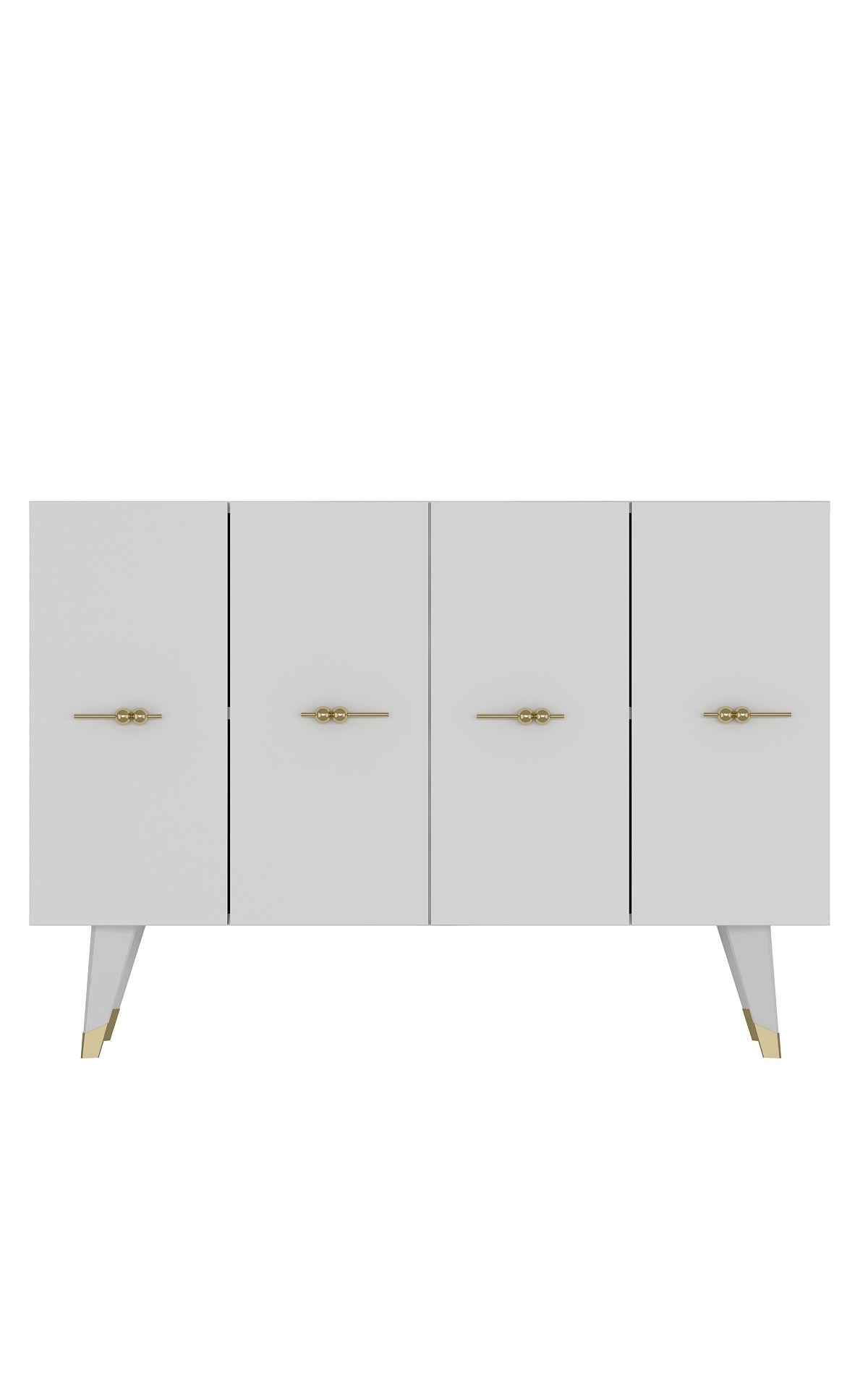 Aparador-Quart Salkım-Dourado
Branco