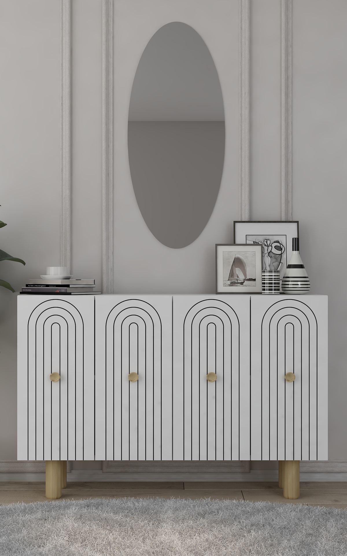 Aparador-Woise Bohem KM120-Branco