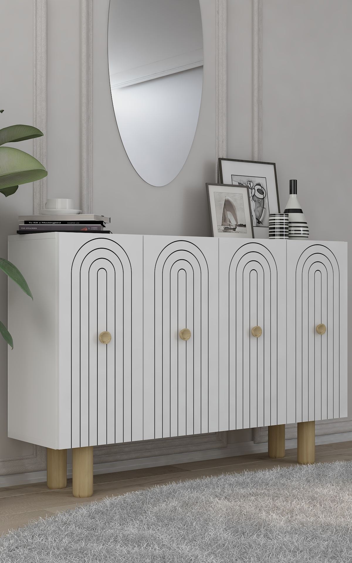 Aparador-Woise Bohem KM120-Branco