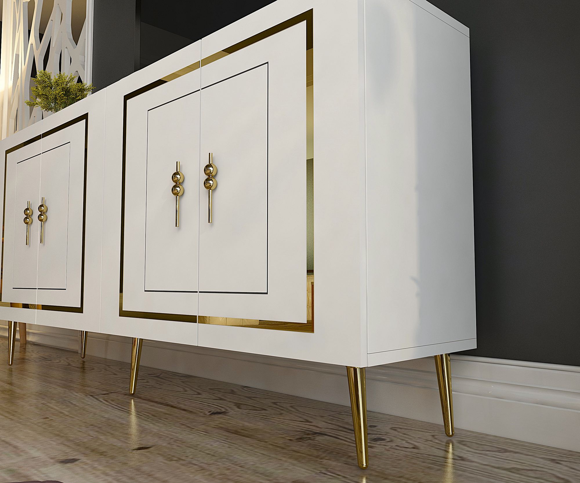 Aparador-Piero KB150-Branco
Ouro