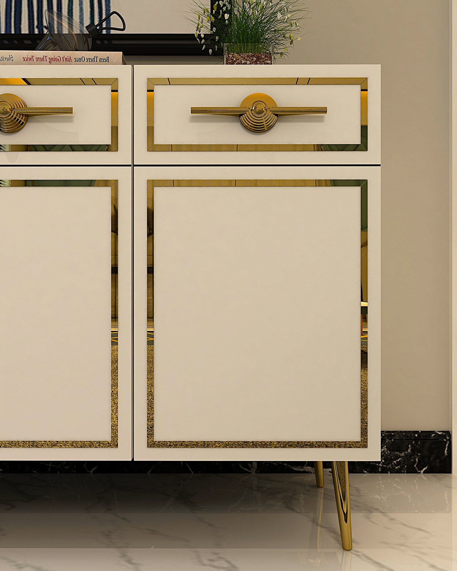 Aparador-Belly KB150-Branco
Ouro